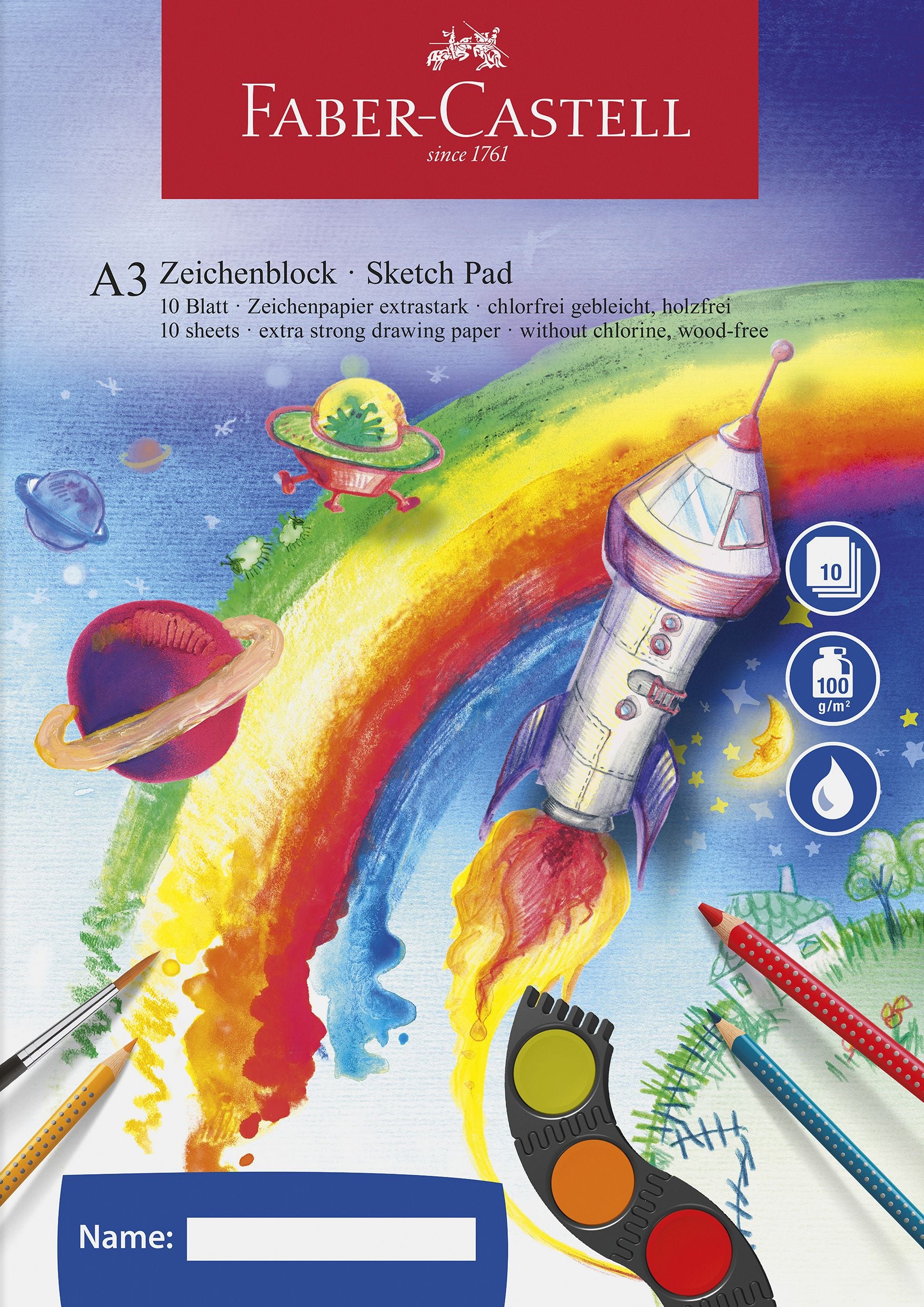 BLOC DESEN A3 10 FILE 100G/MP FABER-CASTELL BLOC DESEN A3 10 FILE 100G/MP FABER-CASTELL